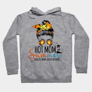 Hot Mom Summer Vibes Sunshine Vacation Mothers Day Hoodie
